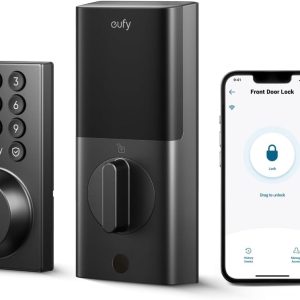 eufy Smart Lock C30, Keyless Entry Door Lock, Built-in WiFi Deadbolt, Smart Lock for Front Door, No Bridge Required, Easy Installation, App Remote Control, Auto Lock