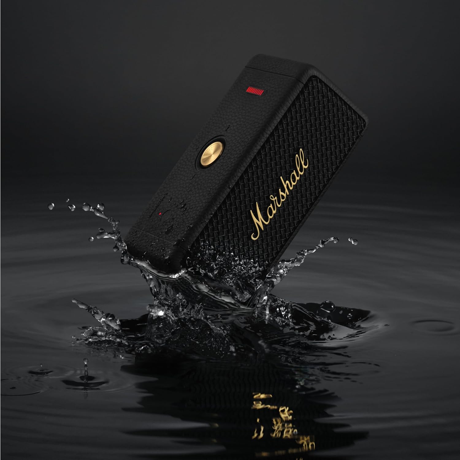 Marshall Emberton II Portable Bluetooth Speaker, Black & Brass - Image 11
