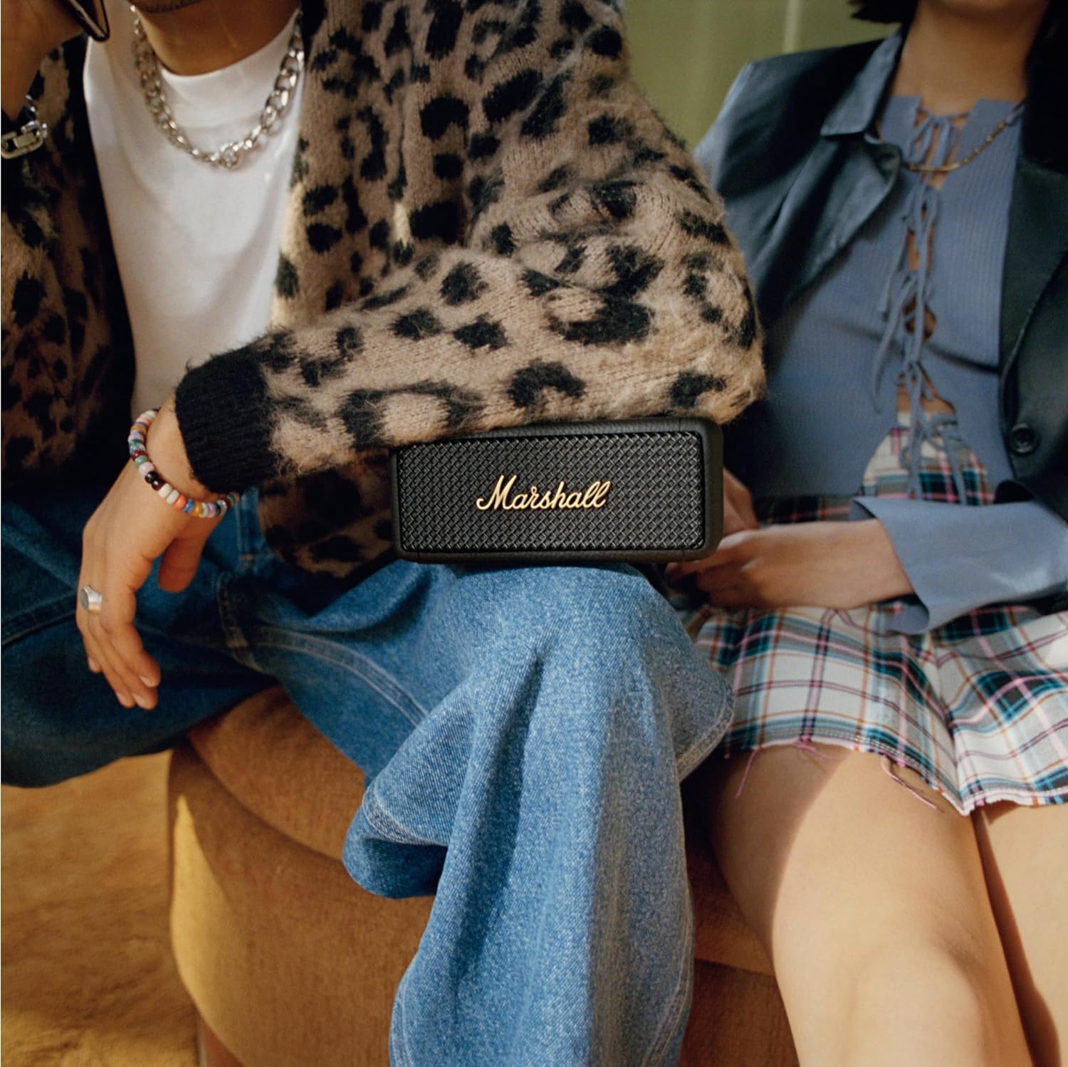 Marshall Emberton II Portable Bluetooth Speaker, Black & Brass - Image 4