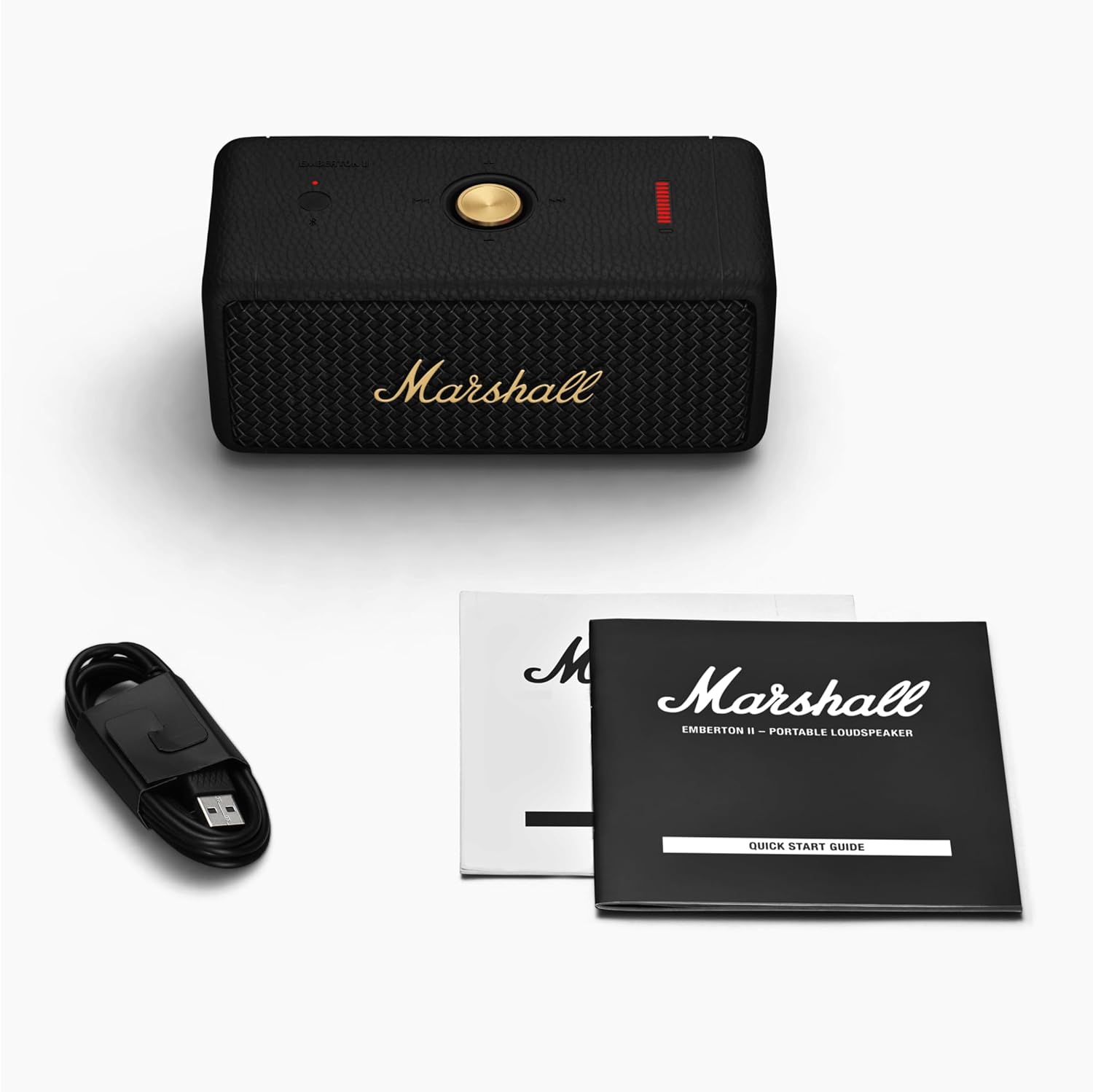 Marshall Emberton II Portable Bluetooth Speaker, Black & Brass - Image 7